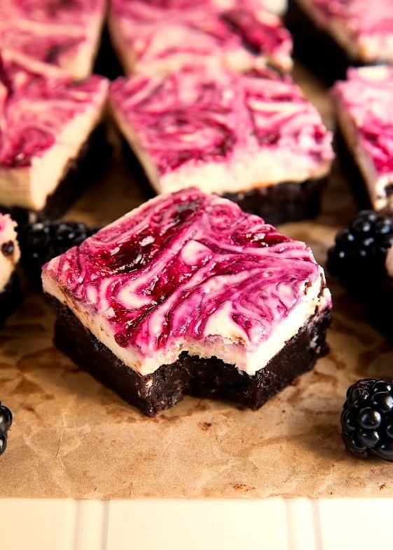 Blackberry Cheesecake Brownies